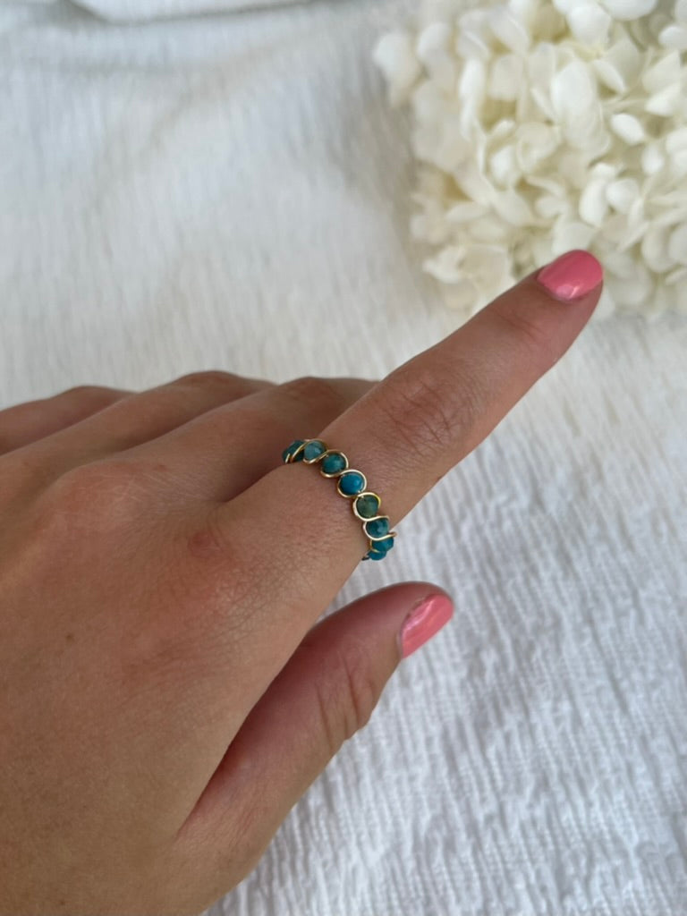 Natural Apatite Ring