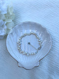 Sterling Silver Irregular Pearl Bracelet (Gold/Silver)