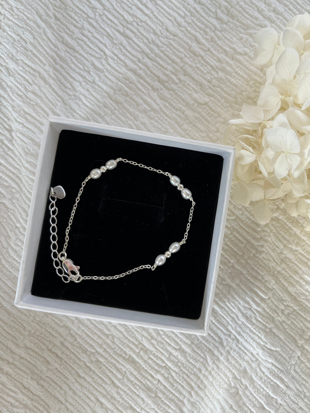 Sterling Silver Angela Pearl Bracelet (Gold/Silver)