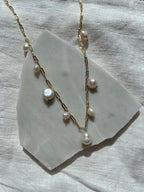 Santorini Pearl Necklace (Gold/Silver)