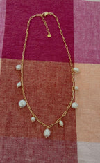 Santorini Pearl Necklace (Gold/Silver)