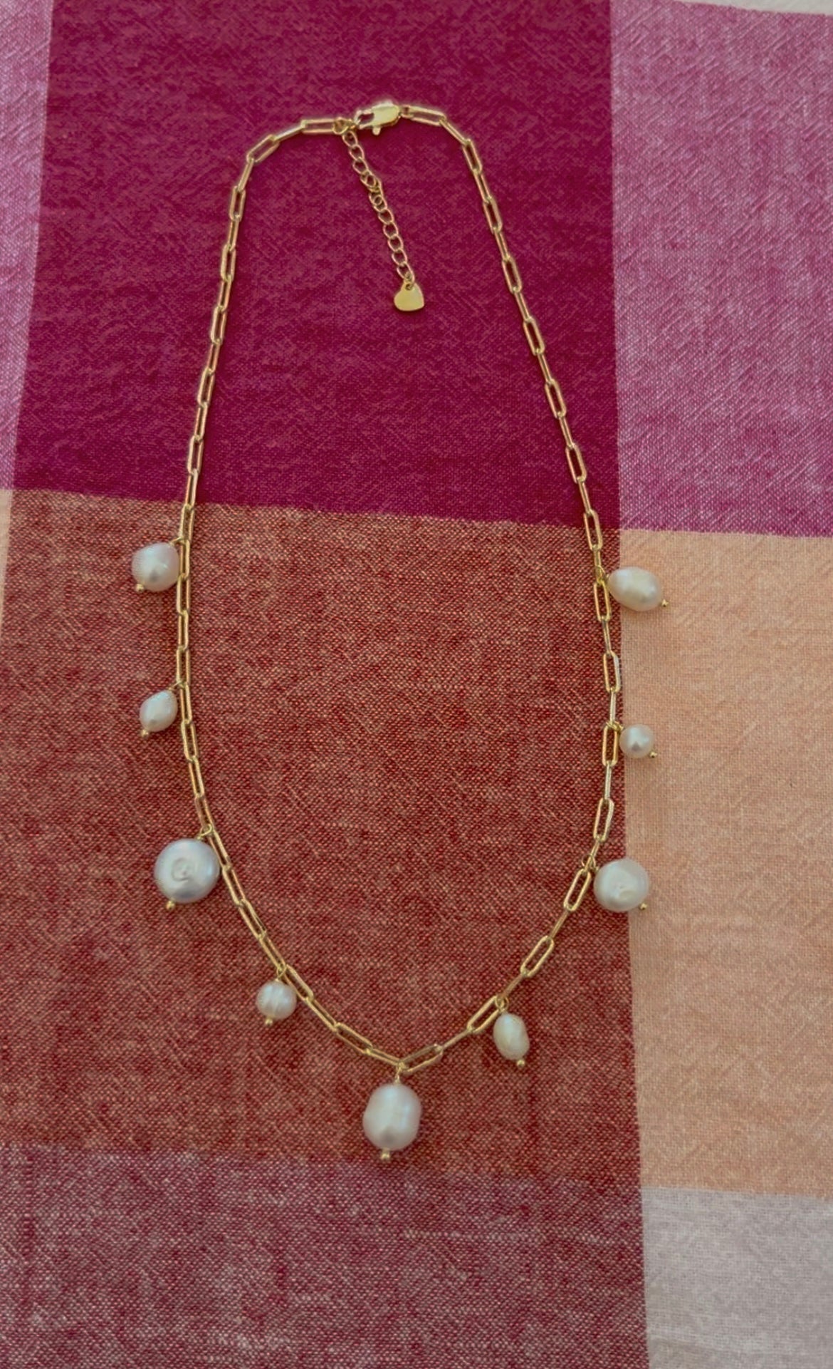 Santorini Pearl Necklace (Gold/Silver)