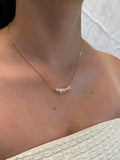 Sterling Silver Aspen Pearl Necklace (Gold/Silver)