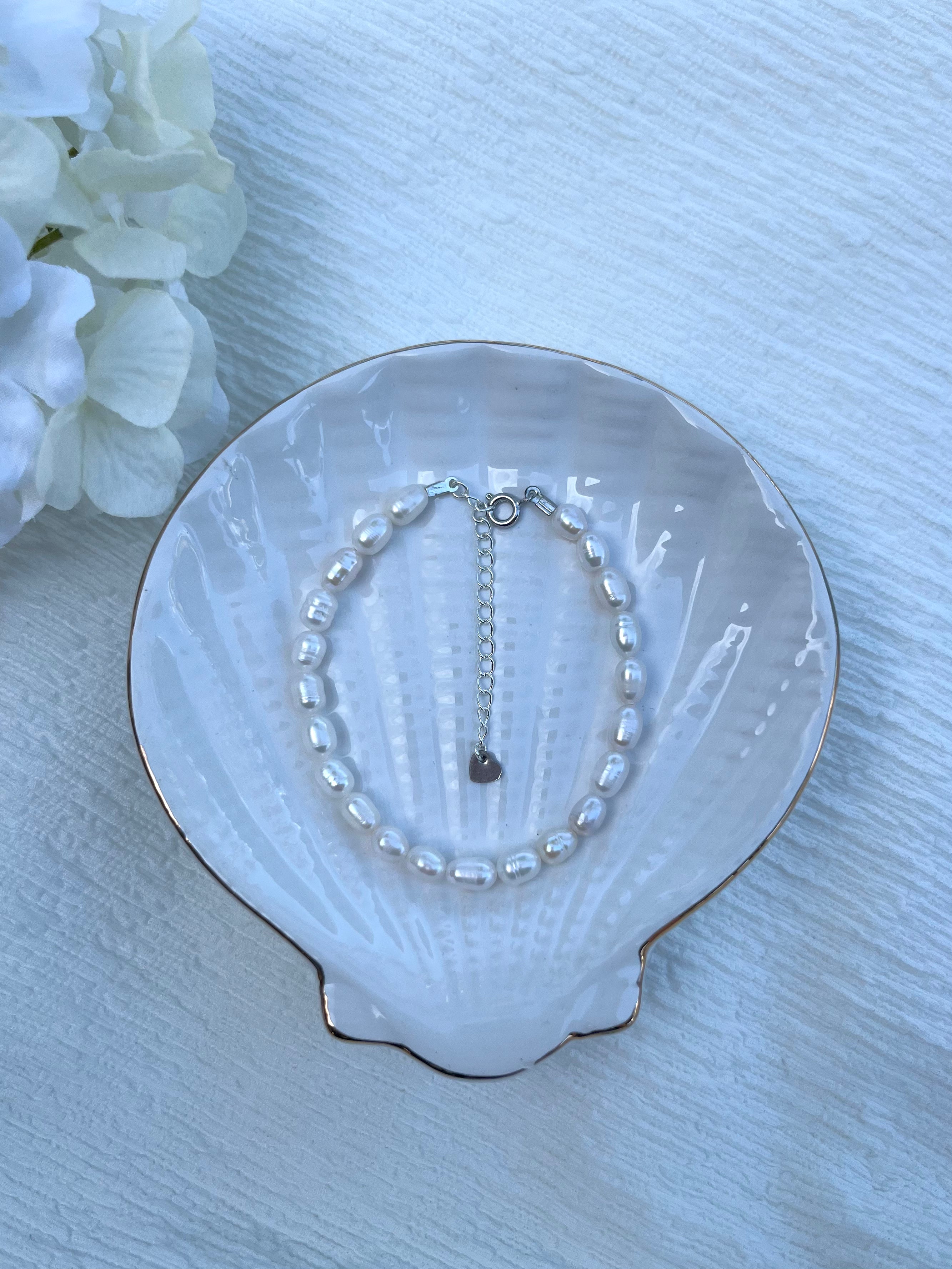 Sterling Silver Cabo Pearl Bracelet (Gold/Silver)