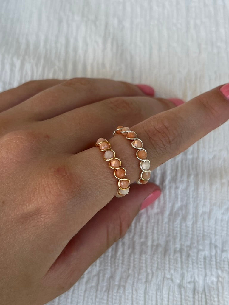 Pink Aventurine Ring