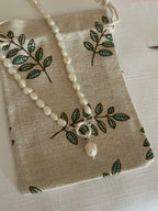 Sterling Silver Lola Pearl Necklace (Gold/Silver)