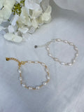Sterling Silver Aria Pearl Bracelet (Gold/Silver)