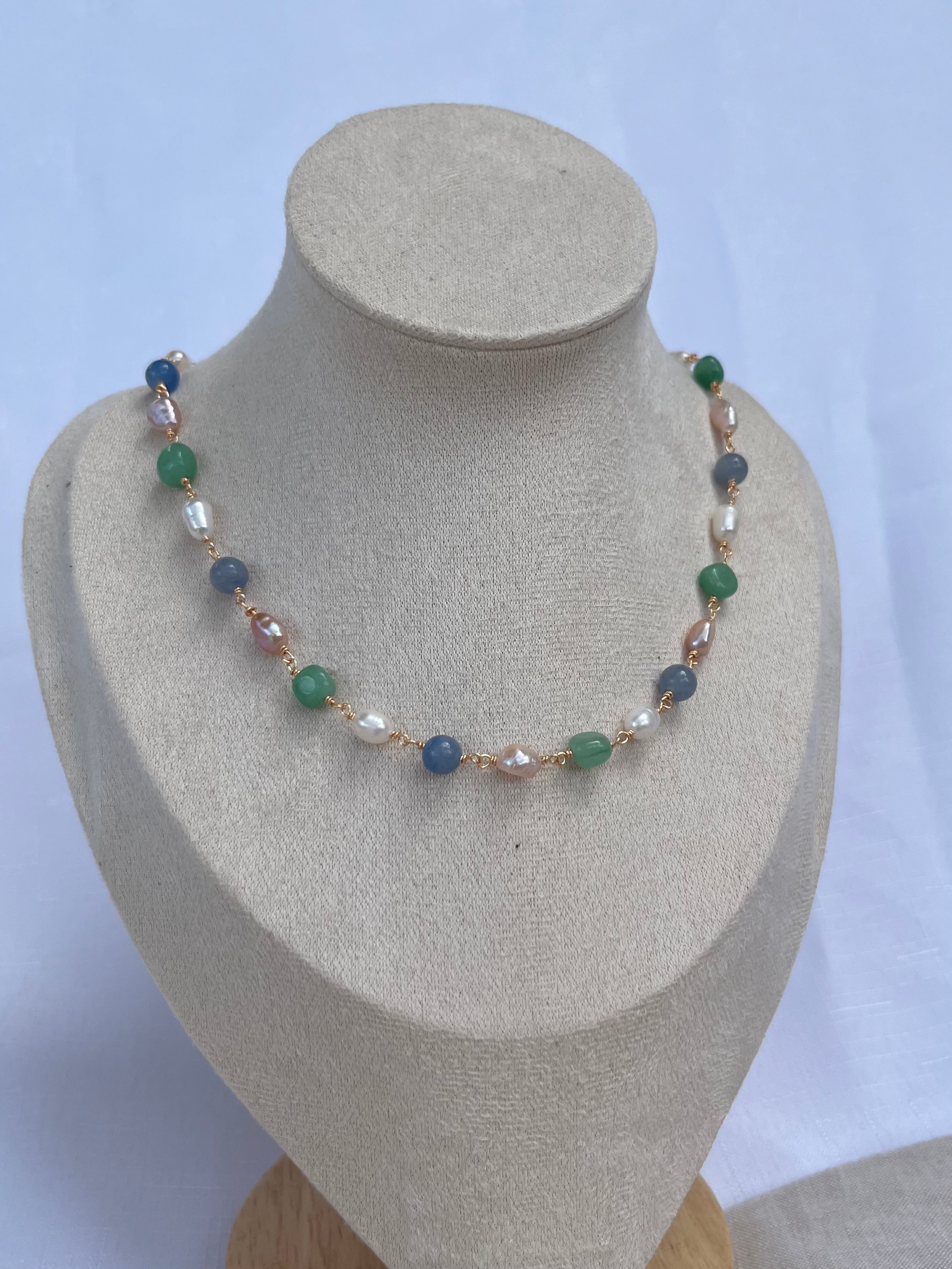 Sterling Silver Adele Necklace (Gold/Silver)