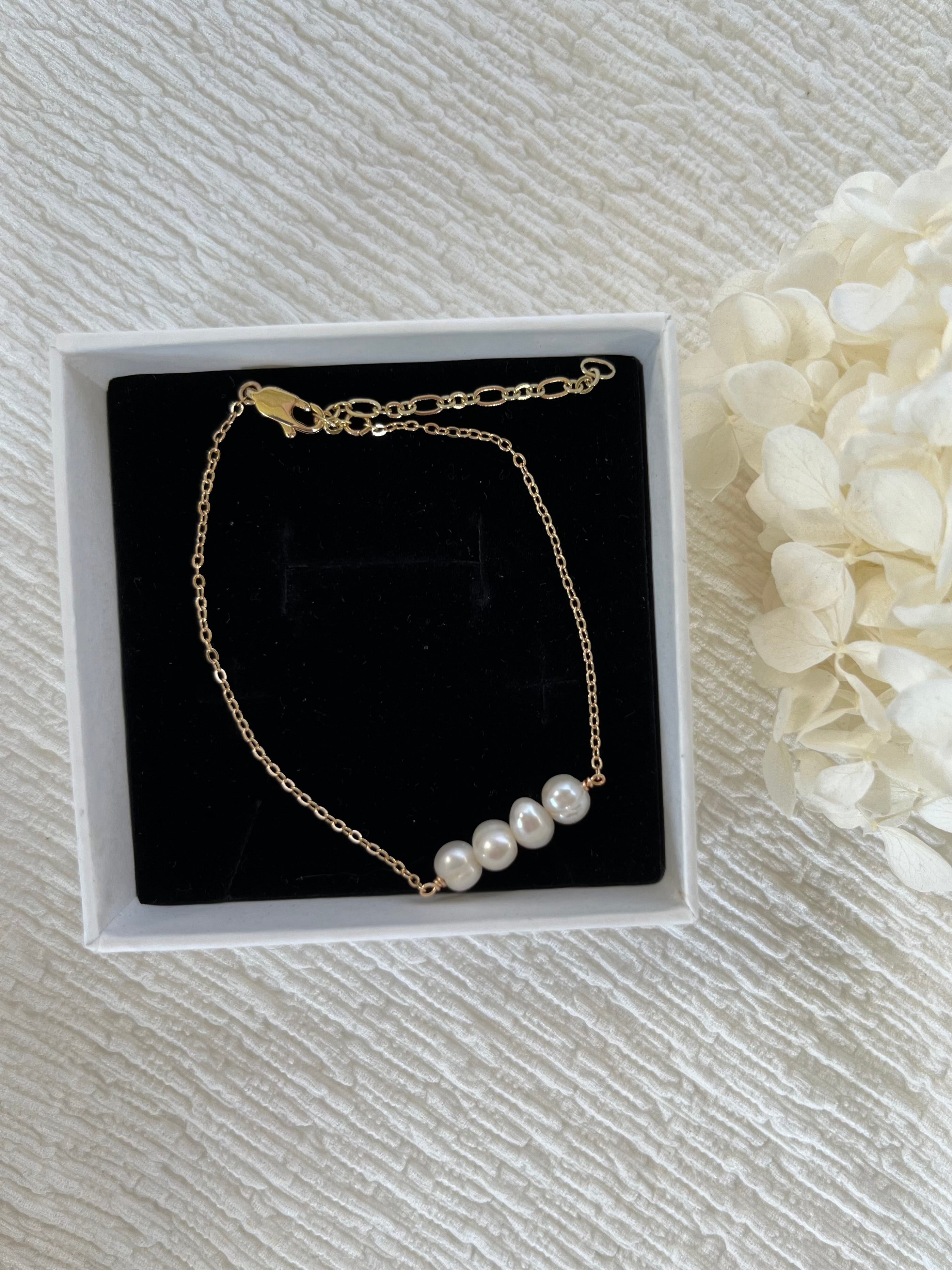 Sterling Silver Aspen Pearl Bracelet (Gold/Silver)