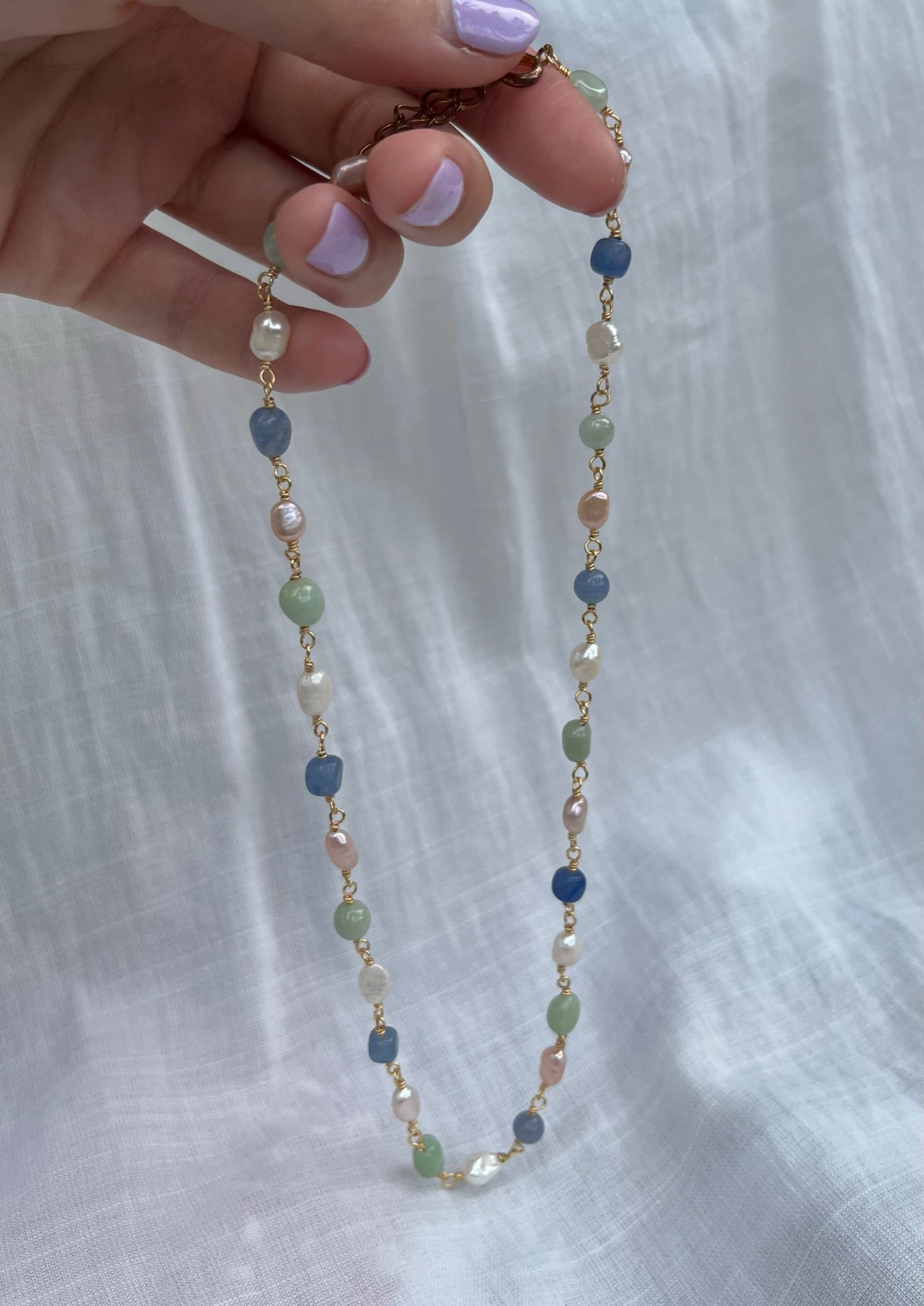 Sterling Silver Adele Necklace (Gold/Silver)