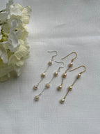Sterling Silver Raven Pearl Earrings (Gold/Silver)