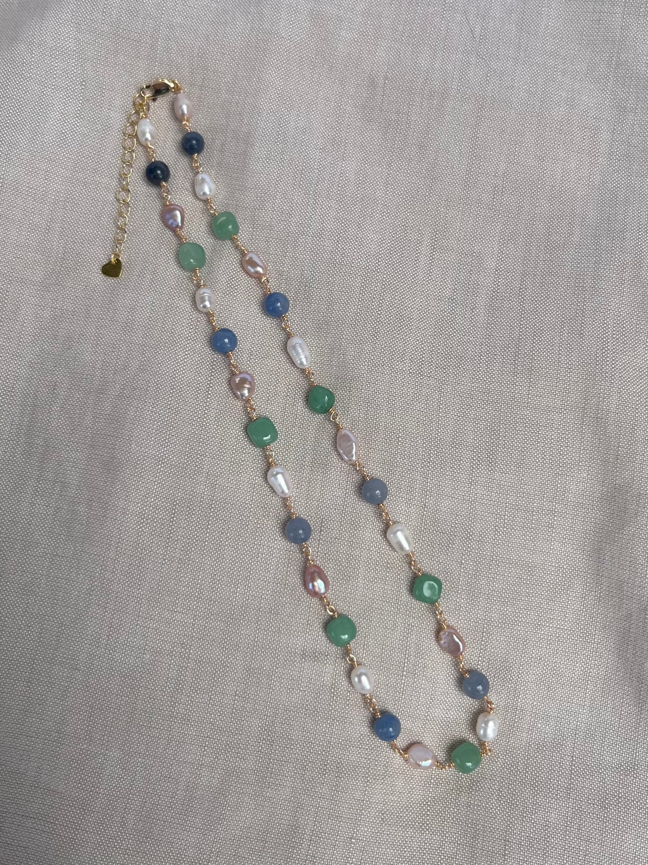 Sterling Silver Adele Necklace (Gold/Silver)