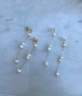 Sterling Silver Tiana Pearl Earrings (Gold/Silver)