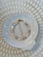 Sterling Silver Delilah Pearl Bracelet (Gold/Silver)