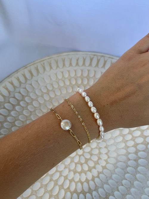Coin Pearl Bracelet
