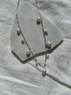 Santorini Pearl Necklace (Gold/Silver)