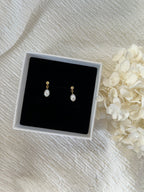 Sterling Silver Camilla Pearl Earrings (Gold/Silver)