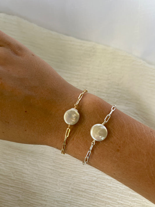 Coin Pearl Bracelet