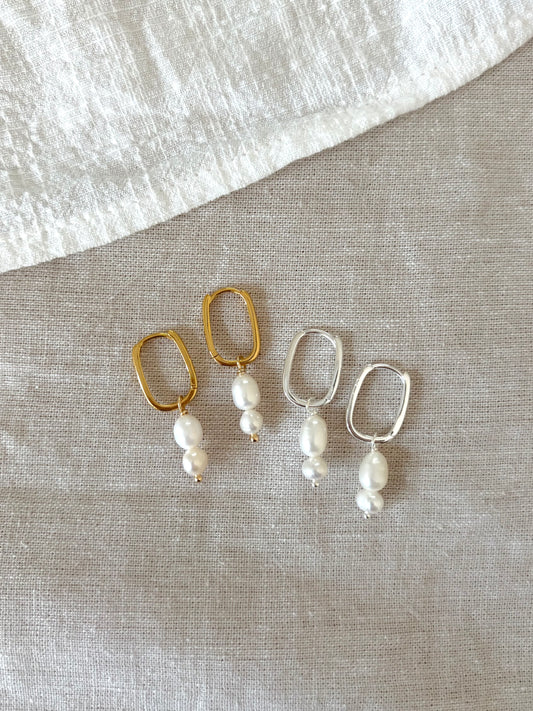 Sterling Silver Hazel Earrings (Gold/Silver)