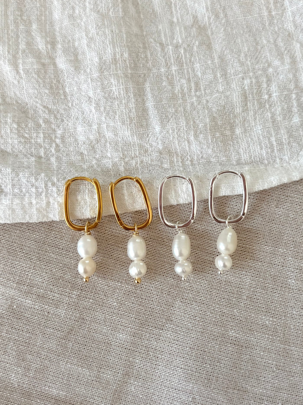 Sterling Silver Hazel Earrings (Gold/Silver)