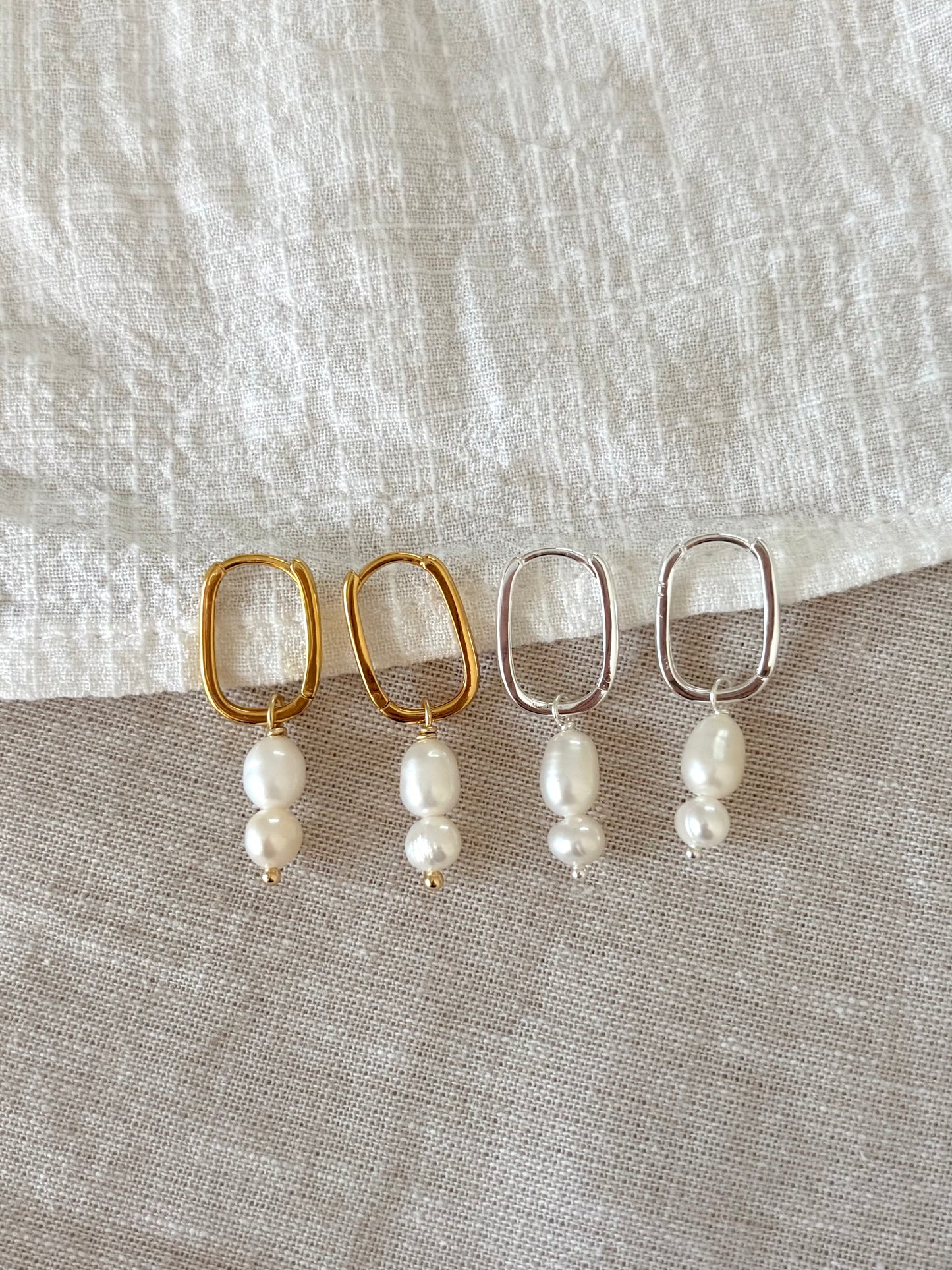 Sterling Silver Hazel Earrings (Gold/Silver)