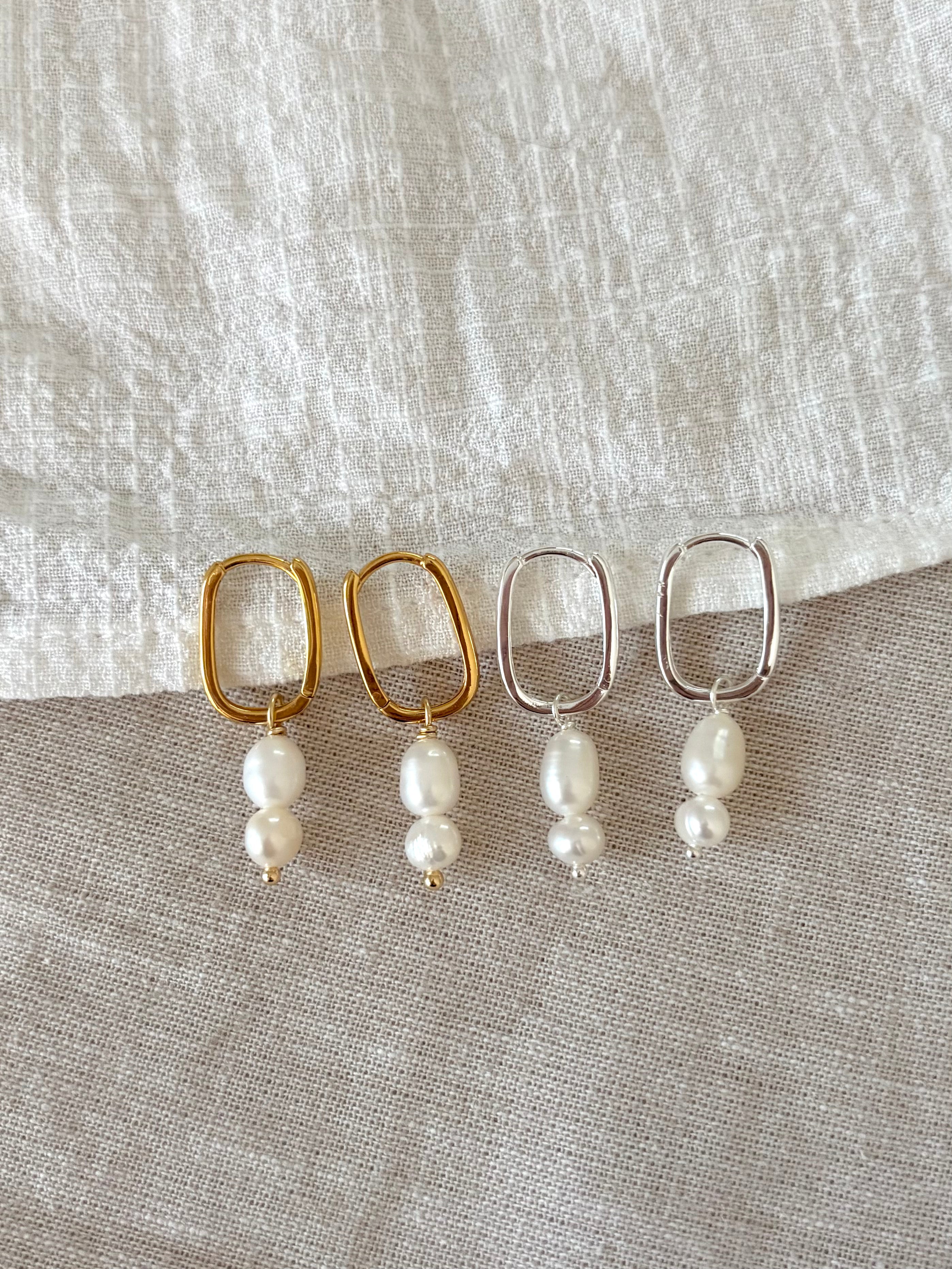 Sterling Silver Hazel Earrings (Gold/Silver)