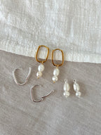 Sterling Silver Hazel Earrings (Gold/Silver)