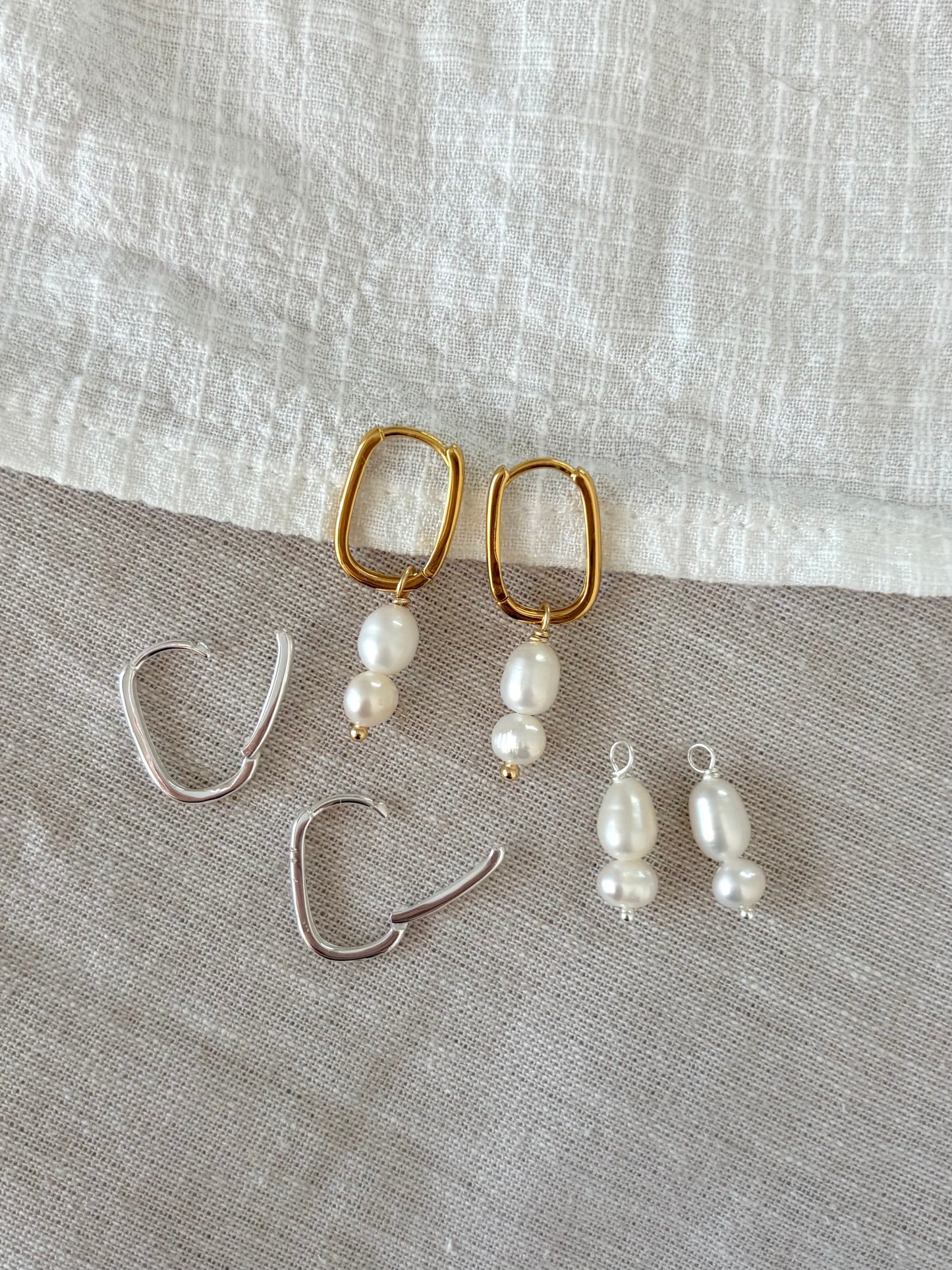 Sterling Silver Hazel Earrings (Gold/Silver)