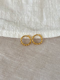 Sterling Silver Twist Hoops (Gold/Silver)