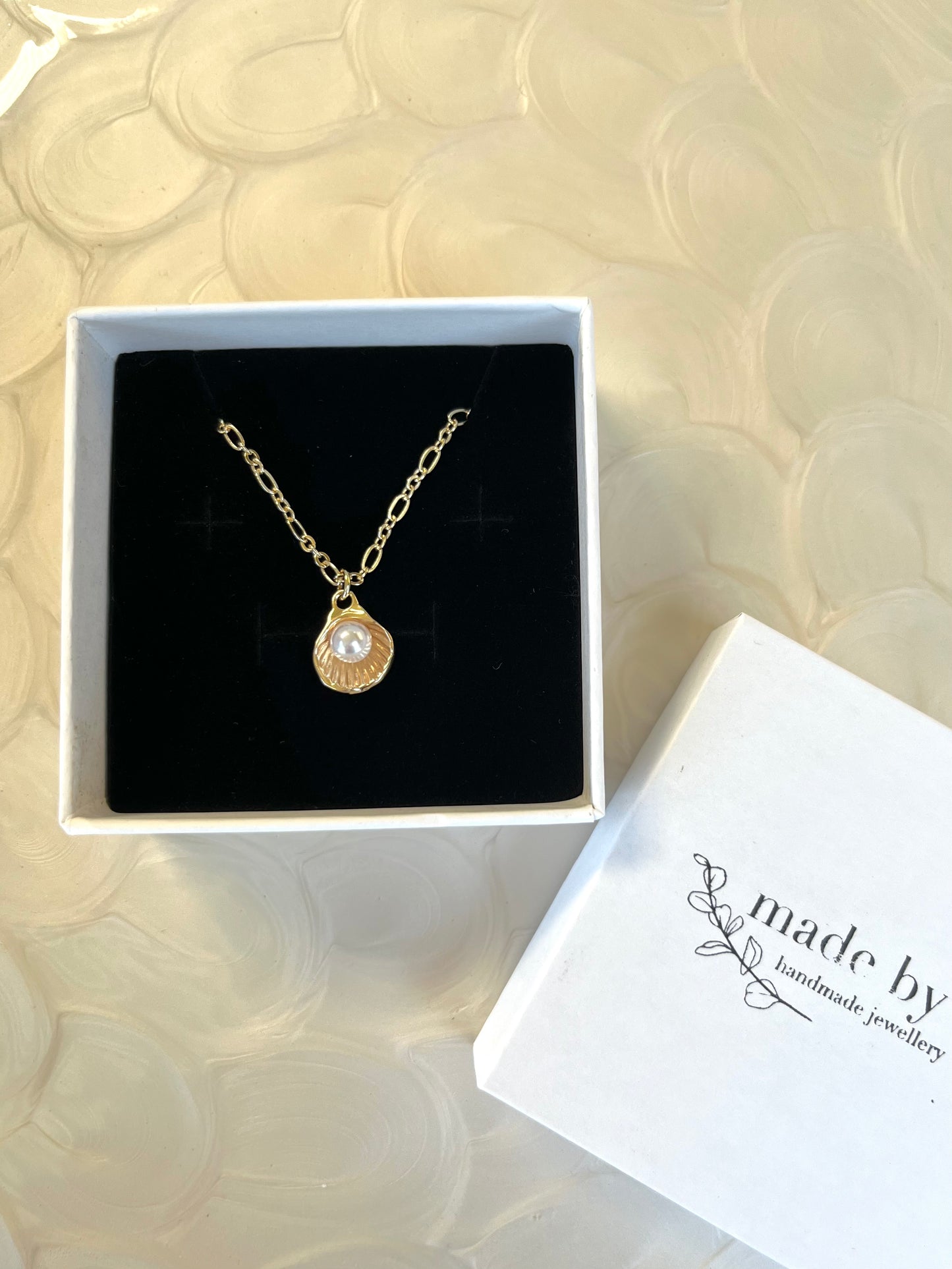 Shell and Pearl Necklace