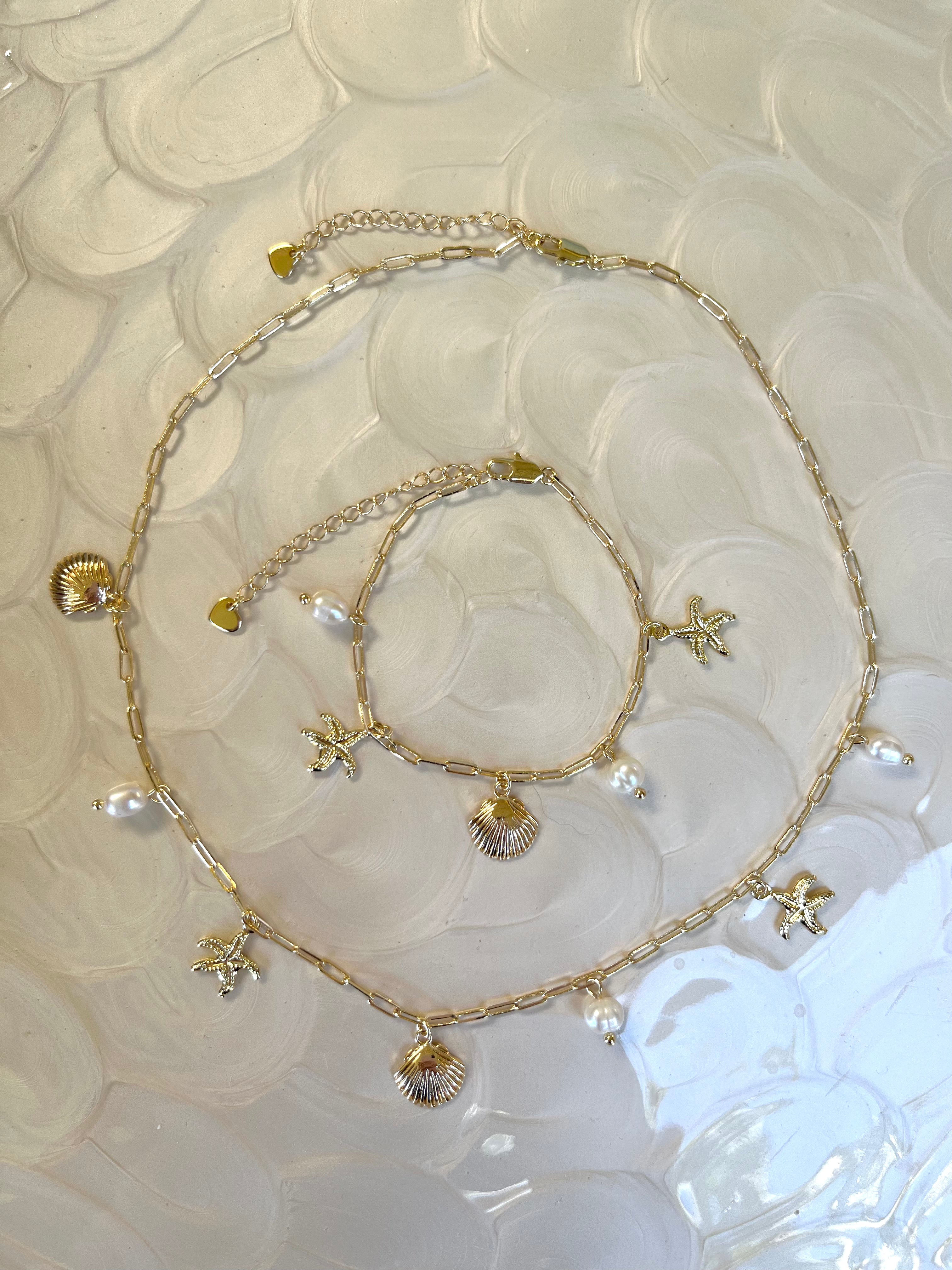Ocean Charm Bracelet (Gold/Silver)