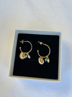 Gold Vermeil By The Sea Hoops