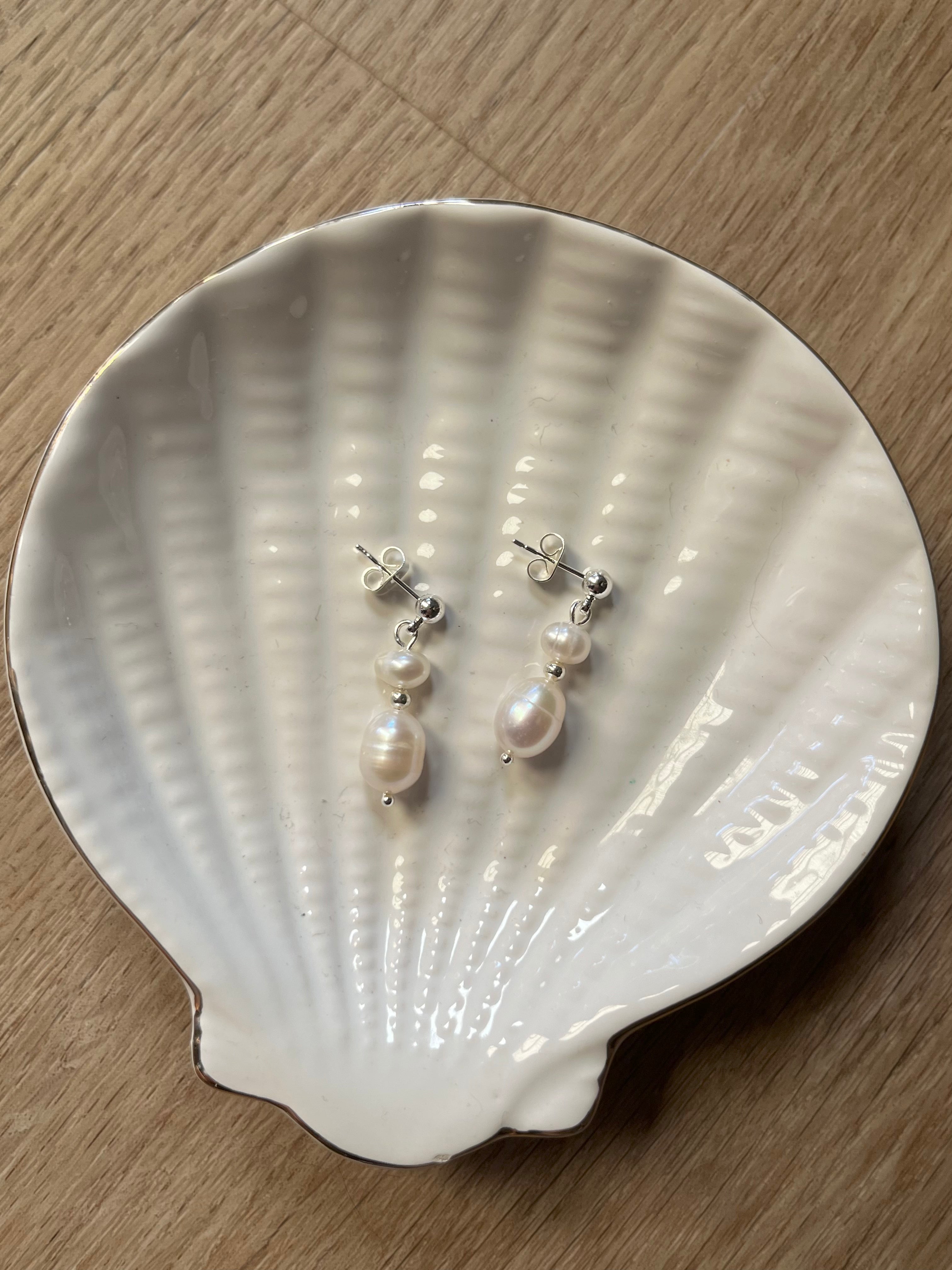 Sterling Silver Olivia Earrings (Gold/Silver)