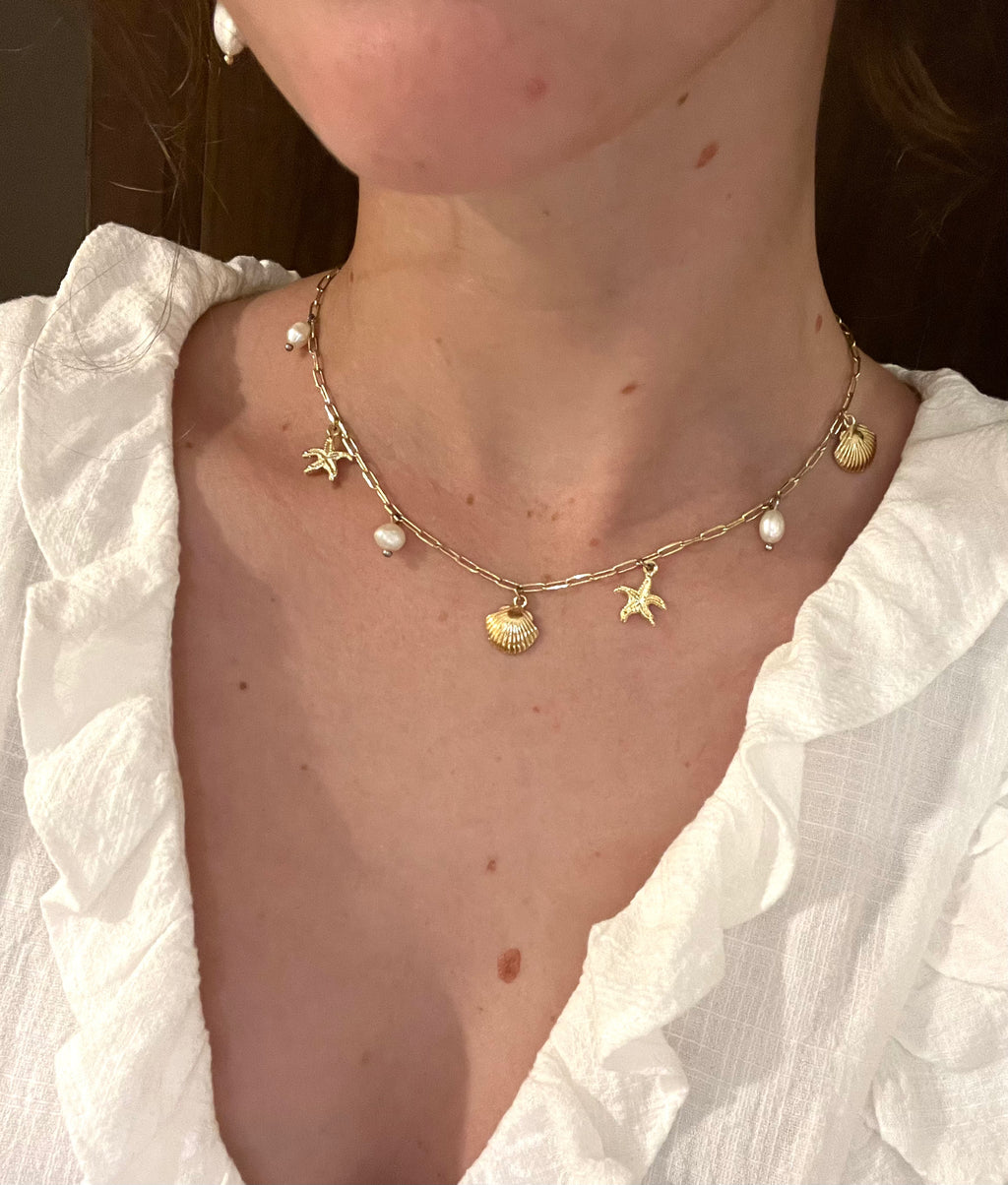 Ocean Charm Necklace (Gold/Silver)