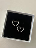 Sterling Silver Sweetheart Hoops (Gold/Silver)